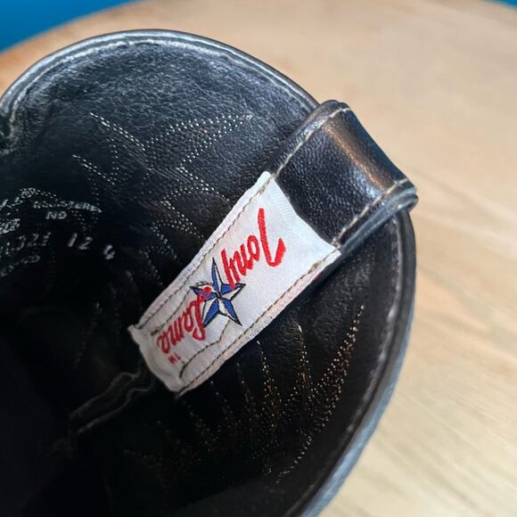 Tony Lama Vintage Suede Western Boots Pointy Toe Block Heel Women’s Size 6.5 - Picture 12 of 12